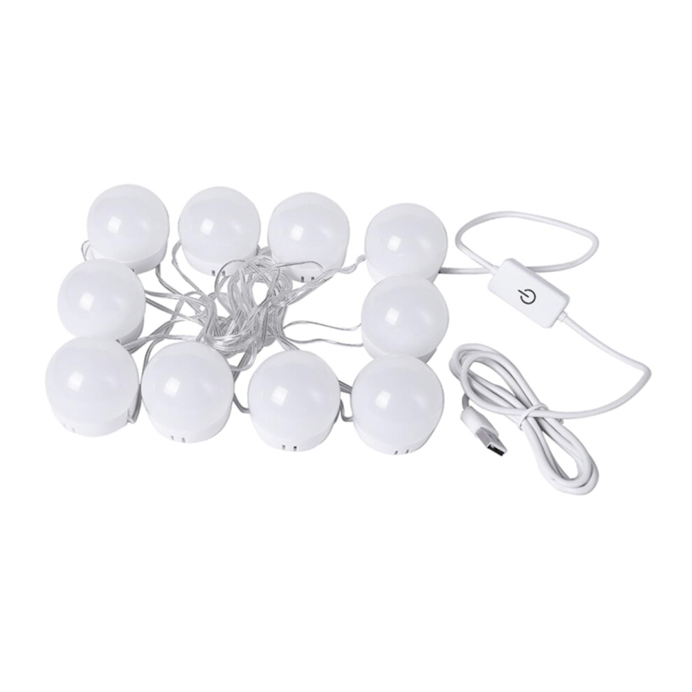 Light/White Professional Led Makeup Mirror Up Make Up Mirror Vanity Led Bulbs Energy Efficient No Flicker 4.5X4.2 Cm
