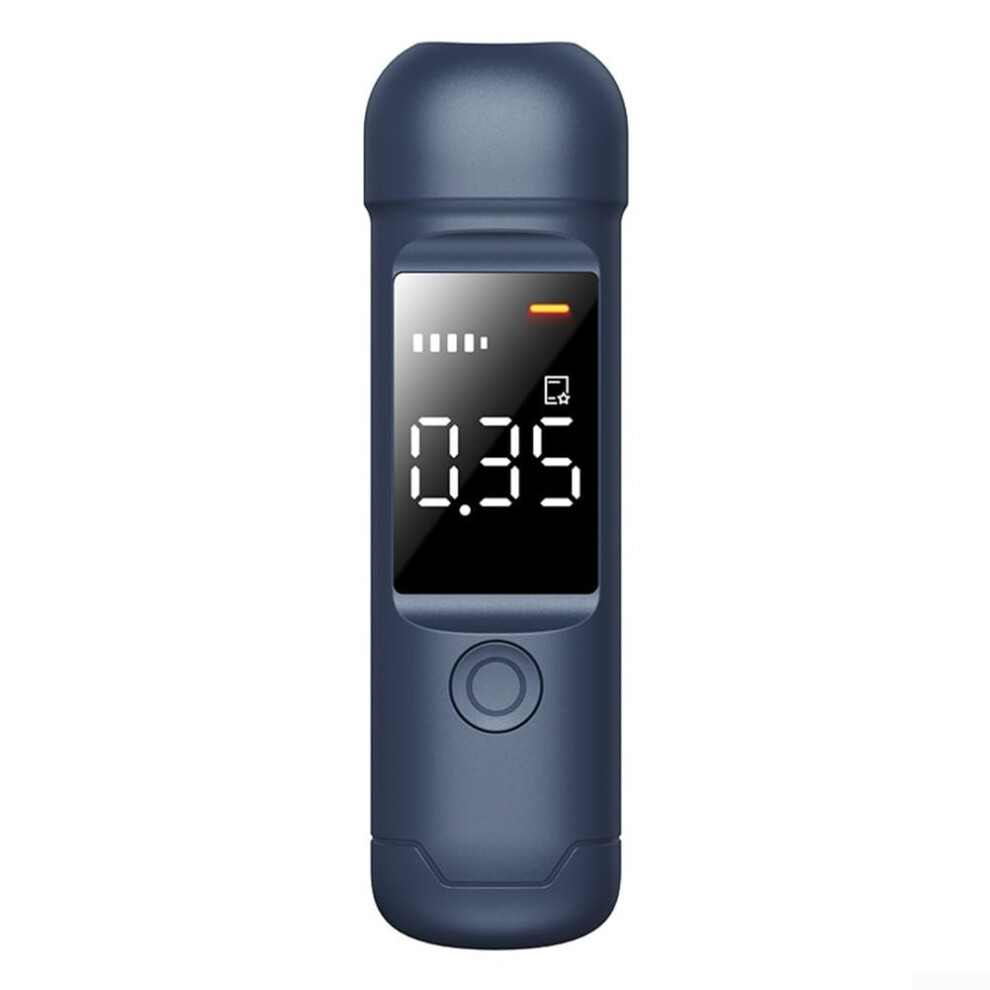Accuracy Portable Alcohol Breathalyzer With Lcd Screen For Drivers Dark/Blue 9365049193894
