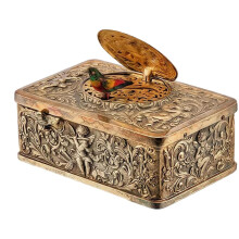 European 3D Embossed Pattern Singing-Gold Nomusic norotatio