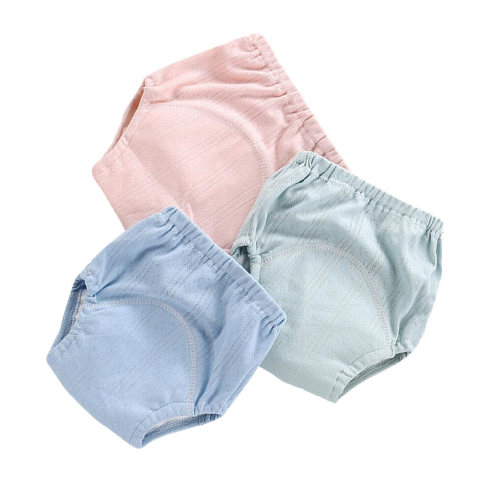 3pcs Training Pants Gauze Reusable Potty Pants Breathable Cotton Underwear for Mixed Colors Random Color