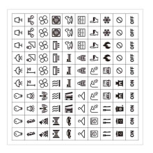 100Pcs Light Switchs Labels Sticker Adhesive Switchs Panel Label