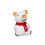 Statue d'ours faite à la main, Figurines d'ours en verre,-Blanc 1