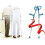 Walking Stick for Elderly with Adjustable Height Lightweight Aluminum Elbow Support Crutches 5