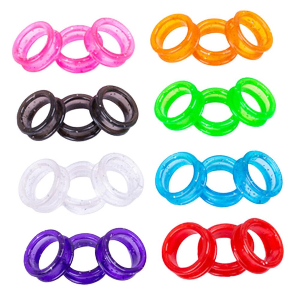 24pcs Scissors Finger Protectors Silicone Scissor Ring Set for Hairdressing Pet Grooming NonSlip Comfortable Silicone Finger Ring