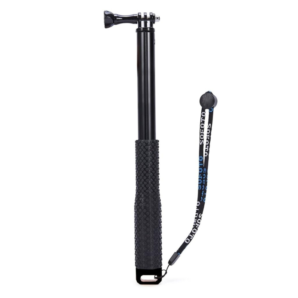 Adjustable Selfie Stick Telescopic Monopod For Most Action Cameras Up To 19 Inches Black 9365049194617