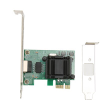 Netzwerkkarte mit Intel 82574L Chipsatz, Gigabit PCI-e Serveradapter 10/100/1000 Mbit/s, einzelner Kupfer-RJ45-Anschluss, PCI-e x1 Ethernet-Controller