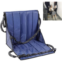 Patient Lift Stair Slide Board Transfer Emergency Transfer Belts Wheelchair Transport Belt Use for Seniors, Bedridden, Disabled Blue