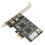 Firewire Card for PC, PCI Express Adapter with4External IEEE1394A Ports, High Performance Serial Bus Interface for Fast Data Transfer, Full Duplex 2
