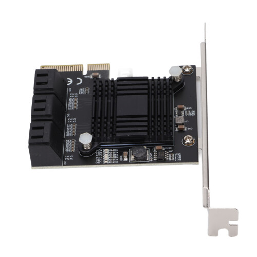 PCIe SATA Controller Card, Multiple HDD SSD Support with ASM Chip High-Speed Expansion Module for Desktops and Workstations, Compatible with SATA III 1