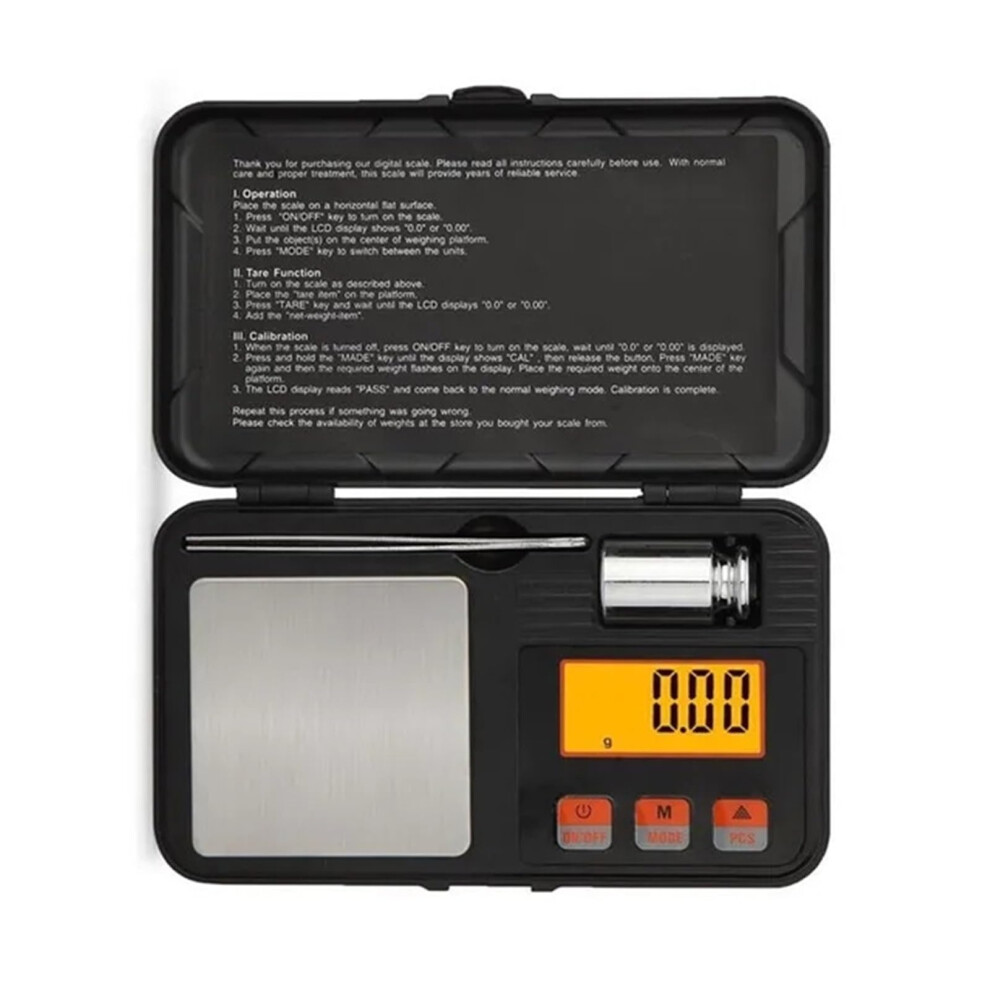 200G/0.01G 50G/0.001G Pocket Scale Digital Mini Scale Calibration Weight Electronic Scale Lcd Backlit Display Precision (Size : 50G 0.001G) 9365049195874