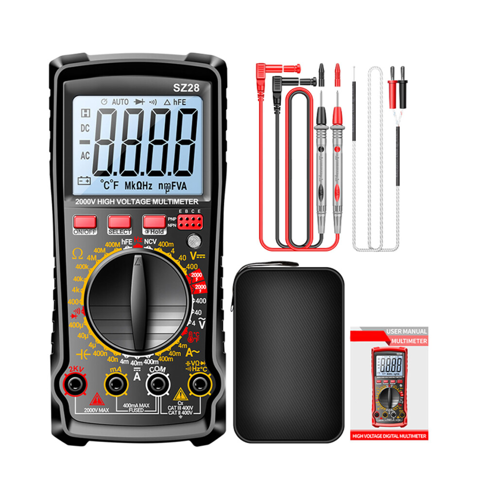 Professional Automotive Multimeter High Accuracy-Black 7696001278222