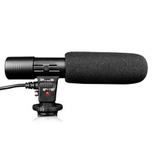 Kameramikrofon, Interviewmikrofon für Kameras mit Mid-Side-Stereo-Tonaufnahmesystem, hoher Empfindlichkeit, breitem Frequenzgang, Aufnahmemikrofon