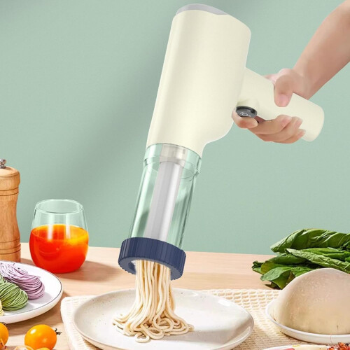 Electric Pasta Maker 12x8 1500mAh with 6 Molds Handheld Kitchen Tool 2