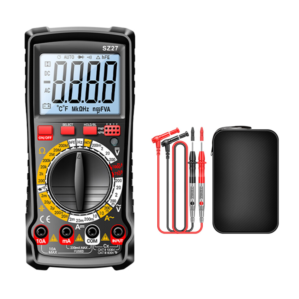 Sz27 Voltage Current Tester 1999 Counts Diode Triode-Black 7696001278697
