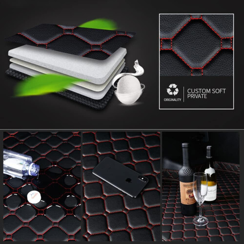 Car Trunk Mat for GLE Coupe  Leather Boot Liner Mats Rear Trunk Protector Mat Cargo Liners Durable Interior D(C) C Normal 1