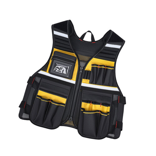 Tool Vest for Men Safety Tool Vest with Adjustable-Yellow blue