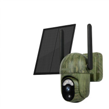 Security Camera Outdoor, 2K 4G Solar Wireless 4MP CCTV with Human/Animal Detection, Battery Powered, IP66 Waterproof, 32G Included
