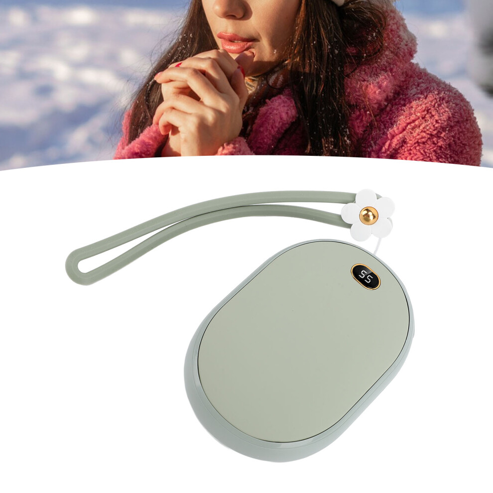 Usb Hand Warmer Power Bank 10000Mah, 2 Temps, Led, Green 8791365386176