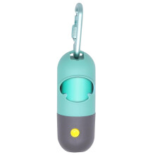 Dispensador de Sacos para Fezes de Cachorro, Sacos com Aroma de Lavanda para Passeios Tranquilos, Azul Cristal, 1 Unidade