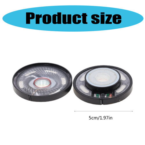 2 pièces 50mm 32Ohm 112db casque haut-parleur unité casque 2