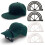 Zwart/witte hoedrandverstelling Baseballcap Shaper-Wit 3