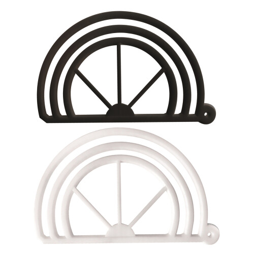 Zwart/witte hoedrandverstelling Baseballcap Shaper-Wit 1