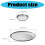 Camping Dishes Reusable Stainless Steels Plates Rustproof-L 3