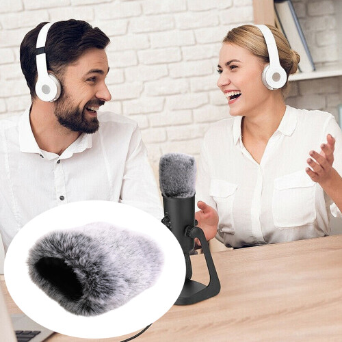 Outdoor Mikrofon Windschutzscheibe Künstliche Pelz Abdeckung 1