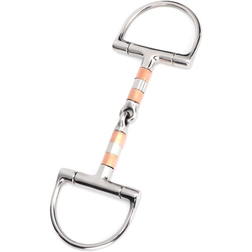Bit Stainless Steel Bit Snaffle Horse Tool Accessories Mouth with Copper SS Rollers 2