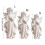 Figurine d'ange de prière douce pour fille, décorations-S 4