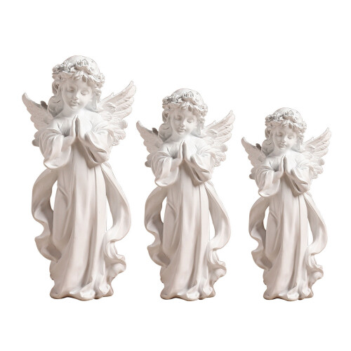 Figurine d'ange de prière douce pour fille, décorations-S 1