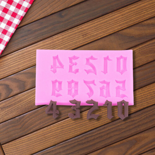 Number Silicone Candle Molds for Epoxy Resin-Lowercase letters 2