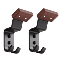 2 stuks houten wandgemonteerde tandwielenhanger koolstofstalen
