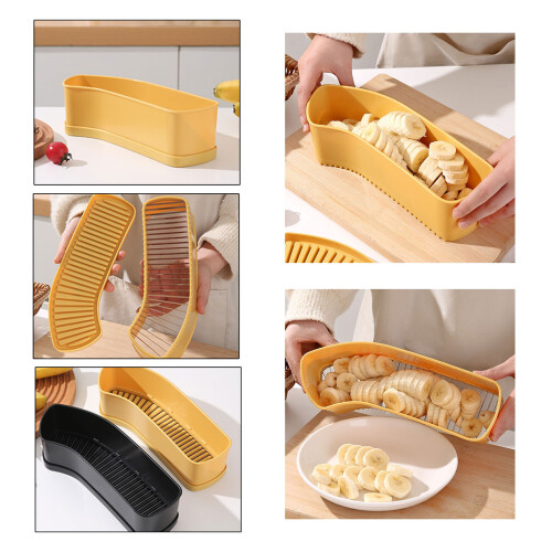 Manual Hams Sausage Cutter Detachable Base Slicing Tool-Black 1