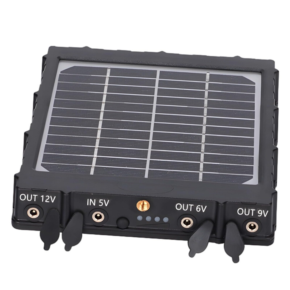 8000Mah Solar Panel For Trail Cameras, 12V, 9V, 6V Outputs, Abs Construction, Quick 5Hour Charge, Multidevice Compatibility 9365049197410