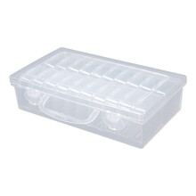 Clear Plastic Craft Organizers Boxes 20Pcs Stackable Jewelry