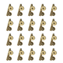 20 Pairs Snap Buttons Magnetic Buckle Clasps-Ancient bronze