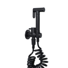 Handheld Toilet Sprayer Brass Black Shower Sprayer Head Suitable For Bathroom Cloth Diaper Pet Cleaning