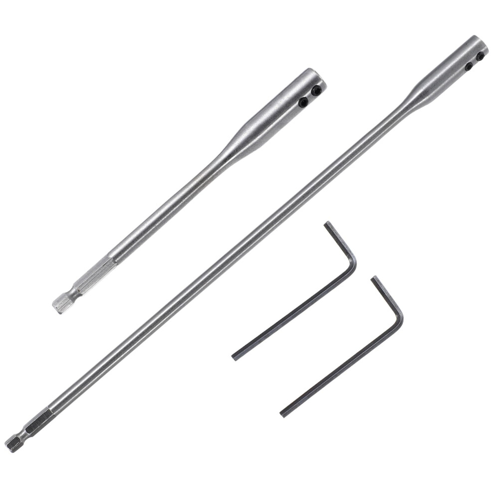 Carbon Steel Drill Bit Extension Set Shank Extenders For Wood Spade Bits 9365049197953