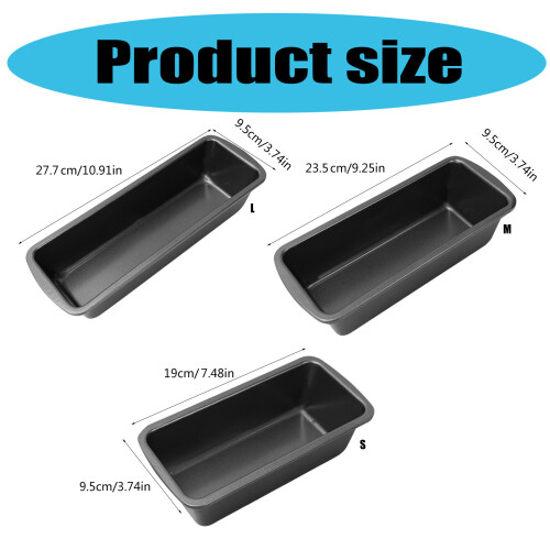 Durable Carbon Steel Bread Pan Lid Not Included Practical-L 2