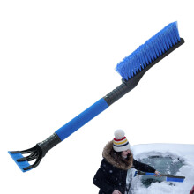 Snow Brush with Ice Scraper Retractable Snow Scraper with Foam Grip Snow Scraper and Brush for SUV Truck Automobile Vehicle