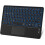 Ultra-Slim Bluetooth Keyboard with Touchpad, Backlit for iOS Android Windows Devices, Portable & Rechargeable (Black) 1