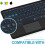 Ultra-Slim Bluetooth Keyboard with Touchpad, Backlit for iOS Android Windows Devices, Portable & Rechargeable (Black) 4