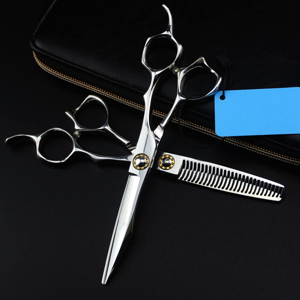 Hair Cutting Scissors Shears Kit, 6 Inch Professional Japan 440c Scissor