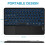 Ultra-Slim Bluetooth Keyboard with Touchpad, Backlit for iOS Android Windows Devices, Portable & Rechargeable (Black) 3