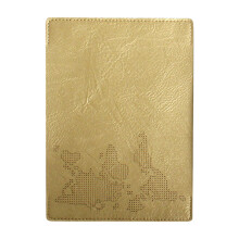 Travel Diary Passport Holder Crosses Stitches Craft Set-Gold