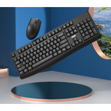 Set composto da tastiera e mouse wireless, tecnologia SilentTouch, design ergonomico per un'esperienza di digitazione fluida, plug-and-play, tastiera