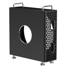 Aluminum Alloy Case For Small Computer Host Vertical Holder Offering Enhances Heat Management Protective Shell Black