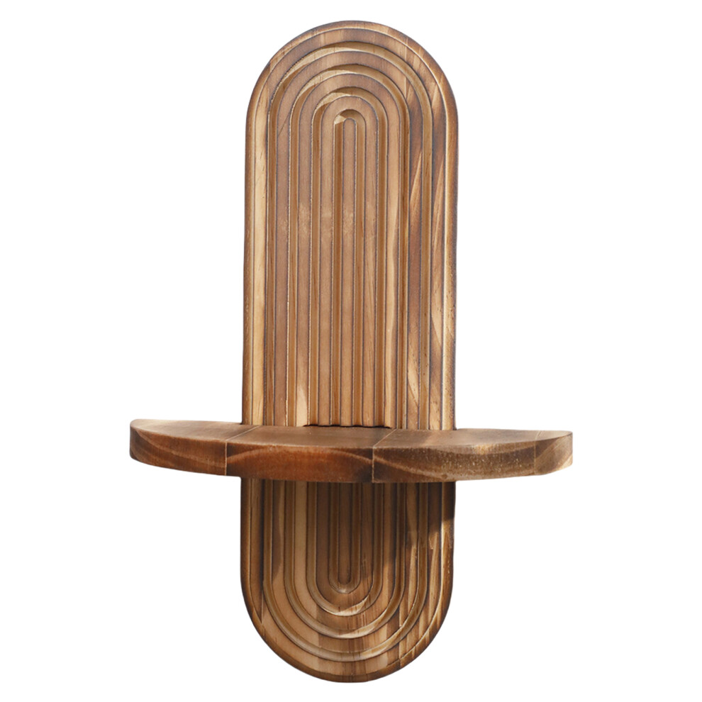 Oval Shape Floating Shelf Middle Century Modern-Single Layer 7695000521575