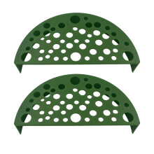 Aquarium Decors Fish Hideouts Ornaments Tunnel Cave-Ink green